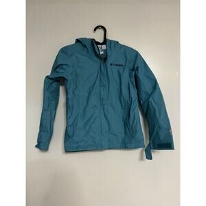 Columbia Omni Tech Hooded Rain Jacket Toddler Boys Blue Size Small